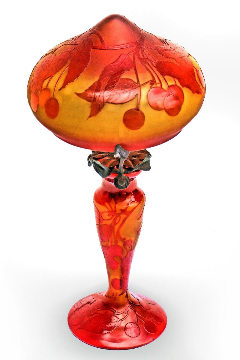 D’argental - Paul Nicolas (1875–1952) Art Deco Mushroom Lamp
