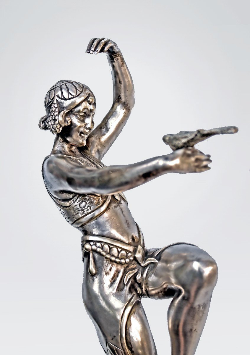 Samuel Lipchytz (1880–1943) Art Deco Bronze Dancer-photo-2