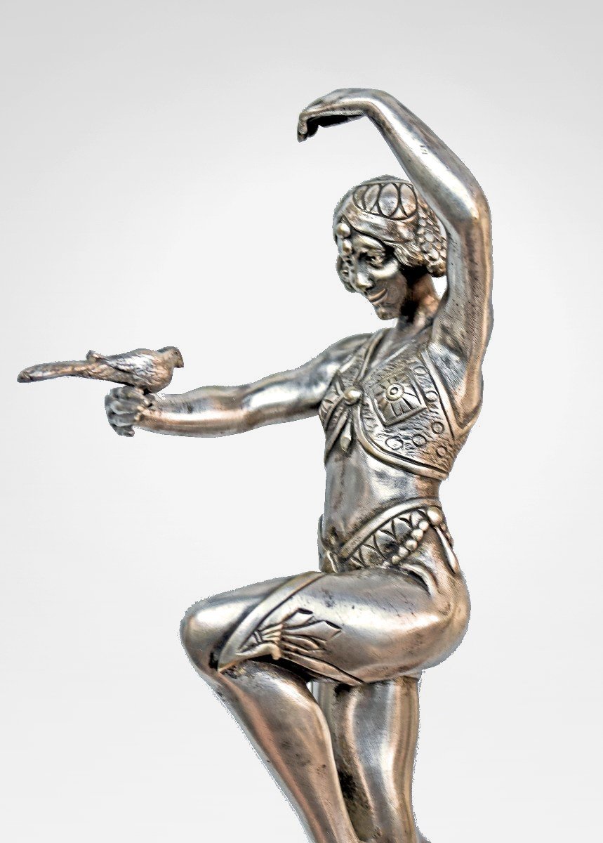 Samuel Lipchytz (1880–1943) Art Deco Bronze Dancer-photo-4