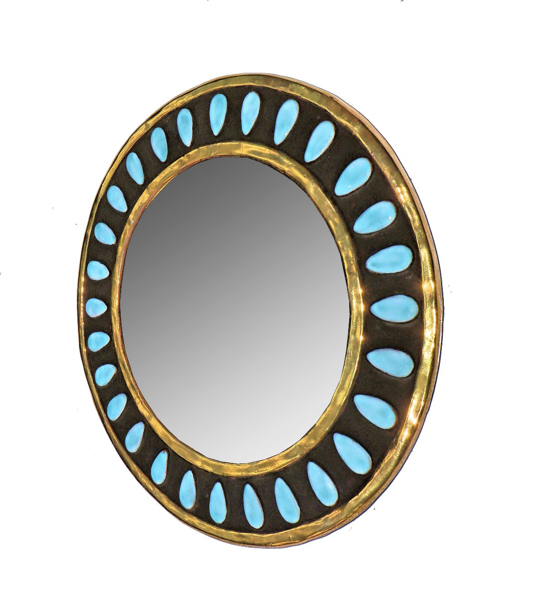 Mithé ESPELT (1923-2020) Miroir modèle "Amandes"-photo-2