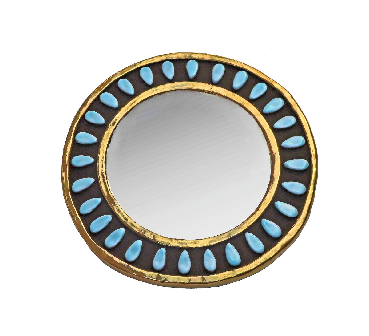 Mithé ESPELT (1923-2020) Miroir modèle "Amandes"-photo-3