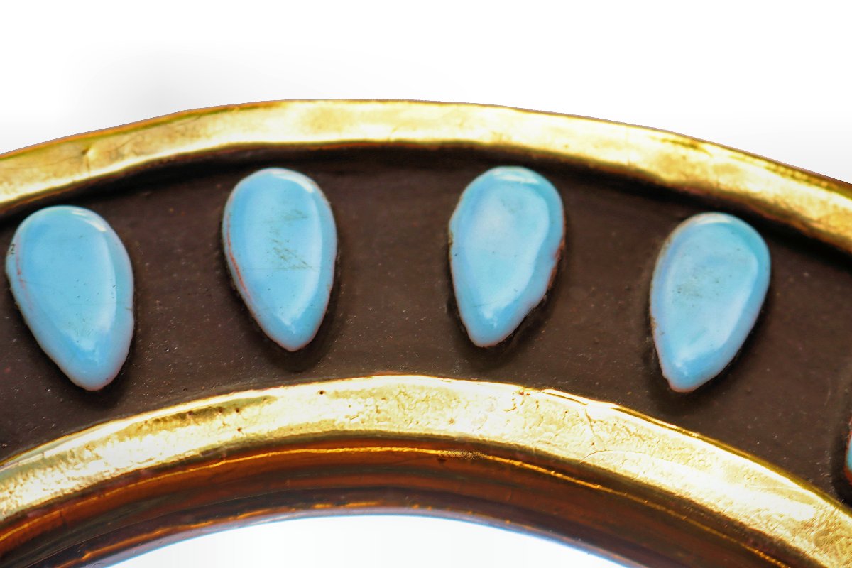 Mithé ESPELT (1923-2020) Miroir modèle "Amandes"-photo-2