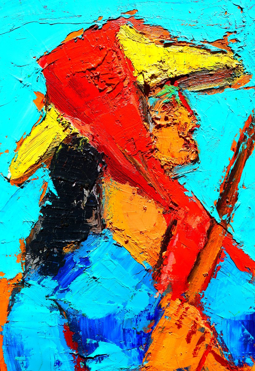 Pierre AMBROGIANI (1907-1985) Huile Sur Toile Portrait de Femme-photo-3