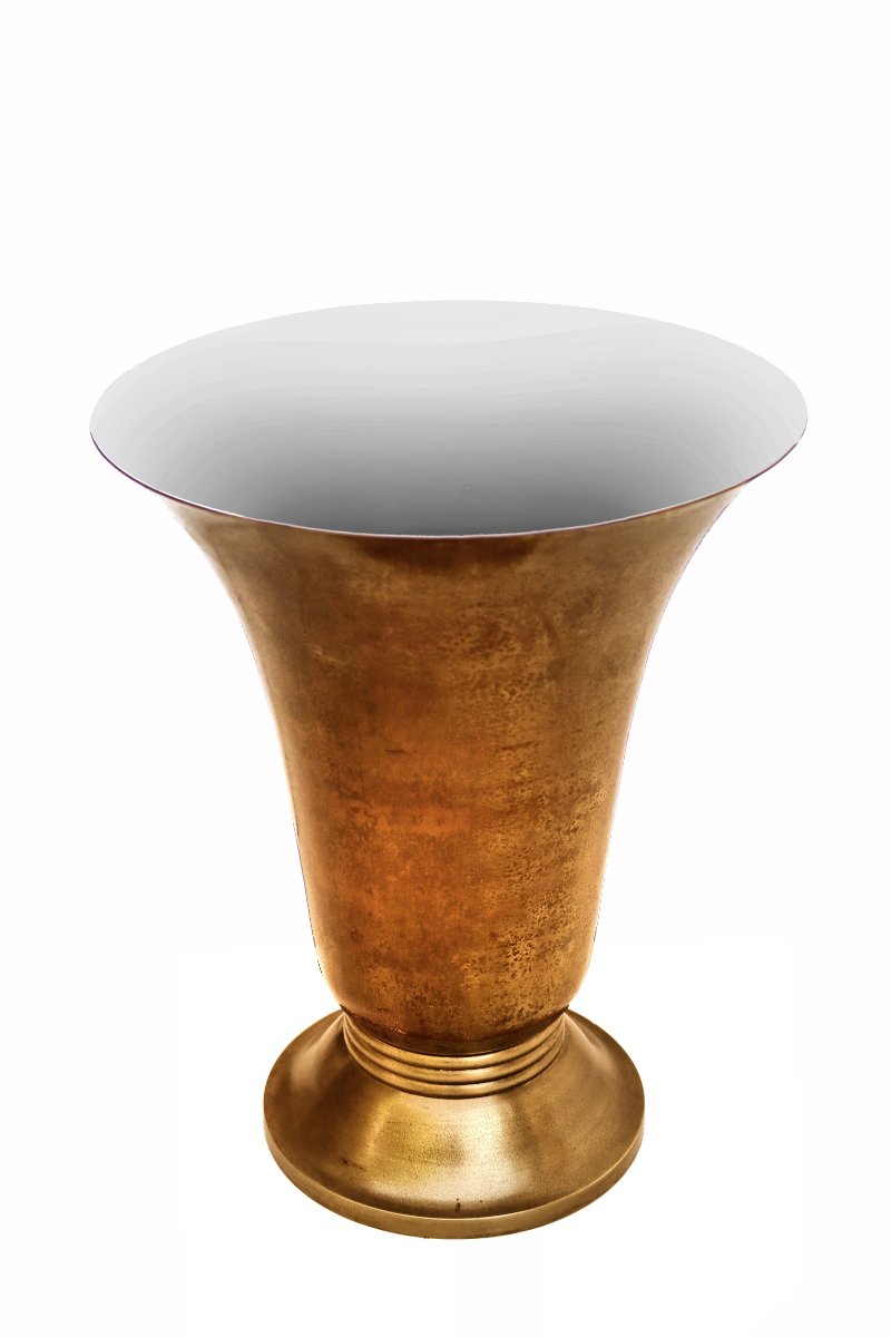 Lampe Art Déco en Bronze Genet & Michon-photo-3