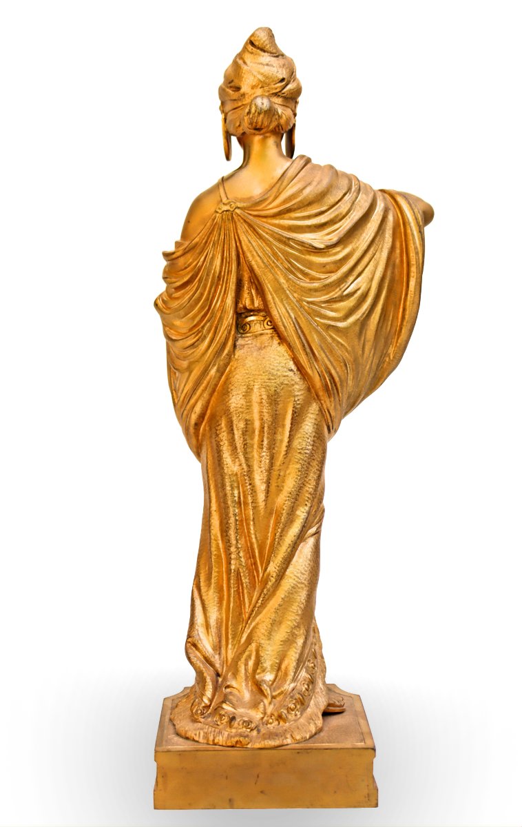 D. ALONZO (XIX-XXe) Statue Bronze Art Nouveau 1900-photo-4
