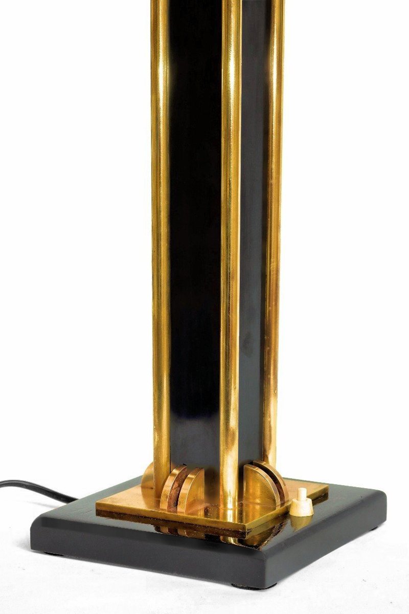 Jacques ADNET (1900-1984) Lampe Art Déco (modèle répertorié)-photo-3