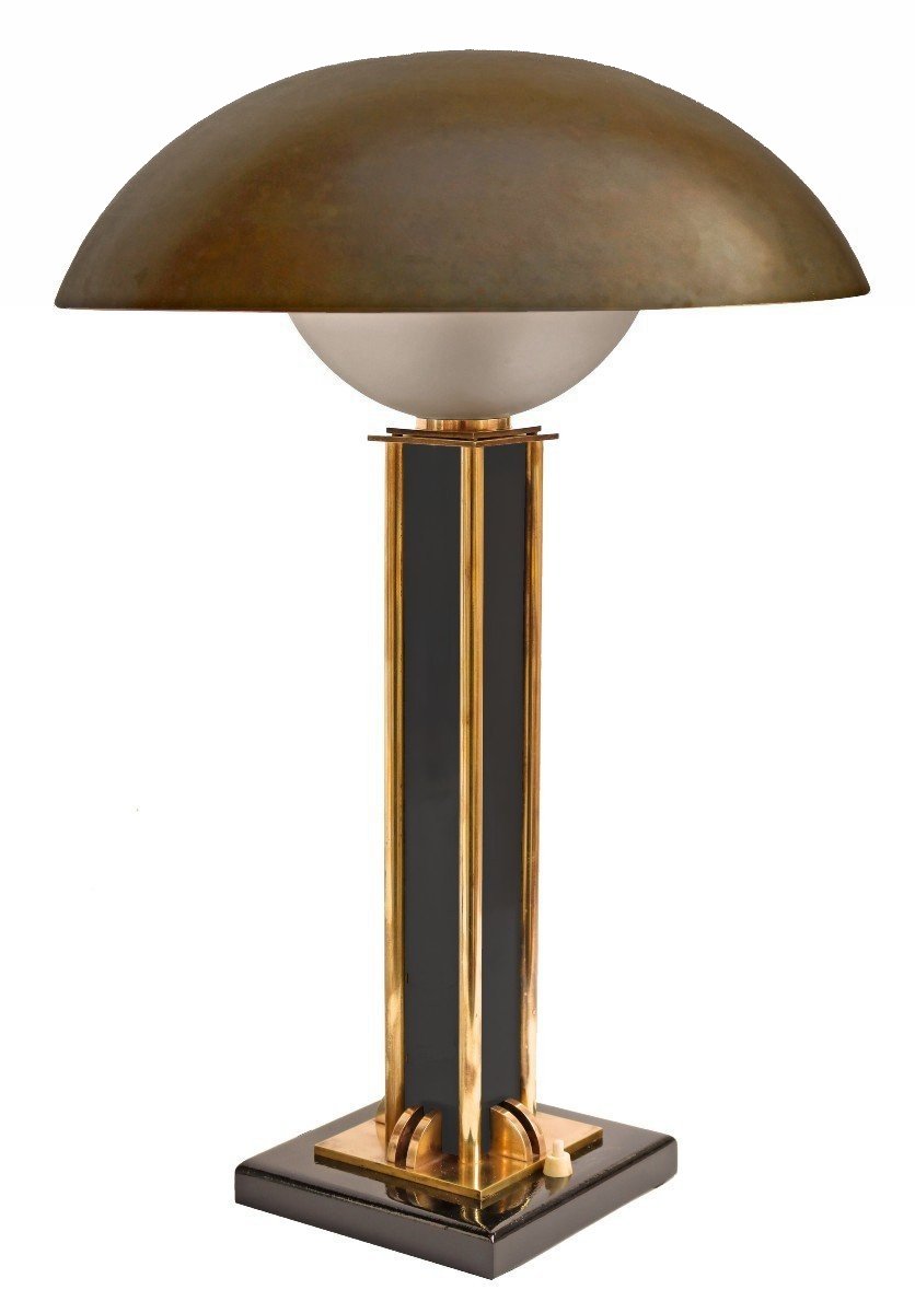 Jacques ADNET (1900-1984) Lampe Art Déco (modèle répertorié)
