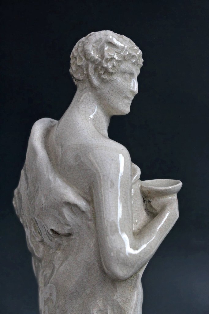 Joe DESCOMPS (1869-1950) Paire de Sculptures Art Déco 1925-photo-4