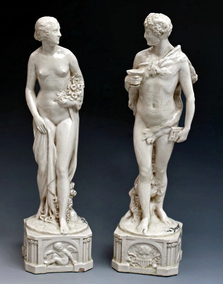 Joe DESCOMPS (1869-1950) Paire de Sculptures Art Déco 1925