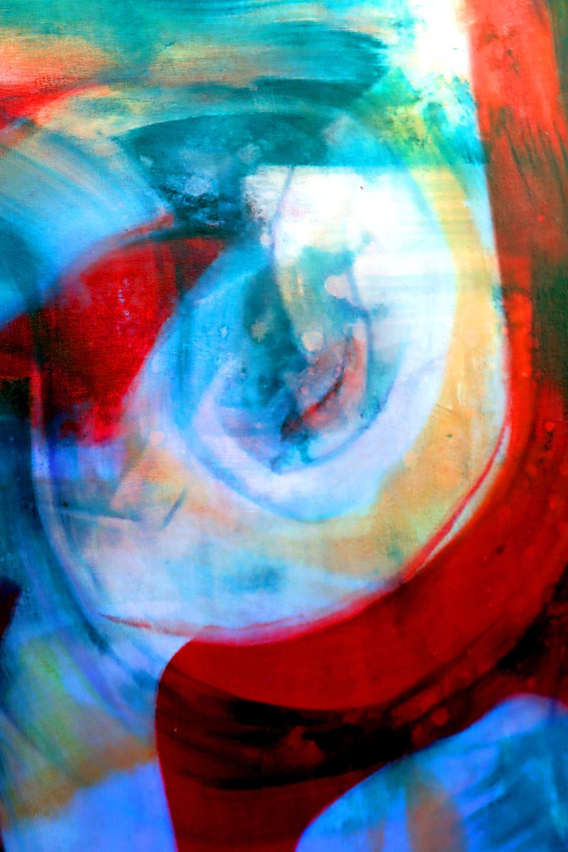 Thijs Nel (1943–2020) Lyrical Abstraction Large Oil On Canvas, Dated 1973-photo-6