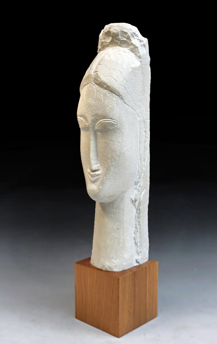 Amédéo Modigliani (1884–1920) Sculpture “head Of A Woman,” Louvre Edition-photo-2