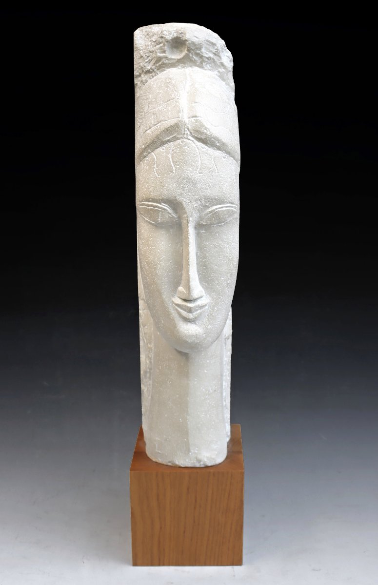 Amédéo Modigliani (1884–1920) Sculpture “head Of A Woman,” Louvre Edition-photo-3