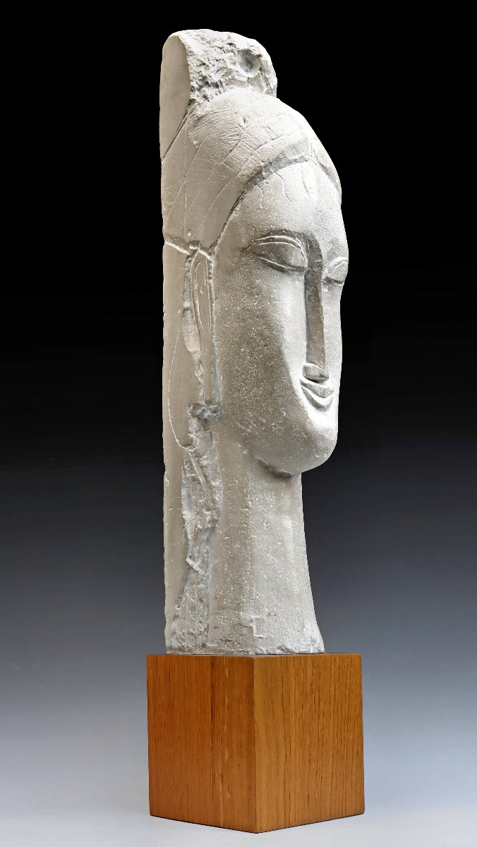 Amédéo Modigliani (1884–1920) Sculpture “head Of A Woman,” Louvre Edition