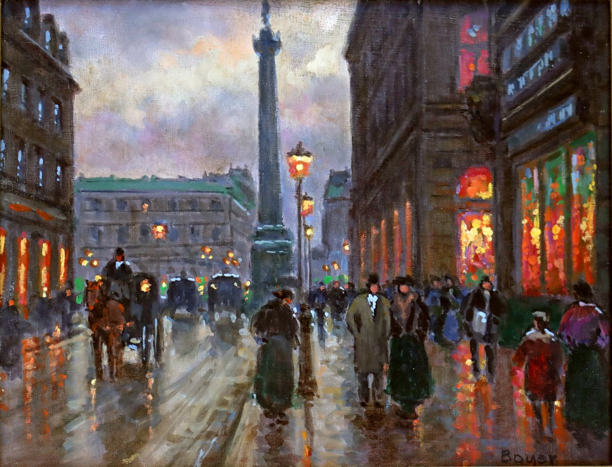 Emile Boyer (1877–1948) Pair Of Impressionist Paintings: Views Of Paris-photo-3