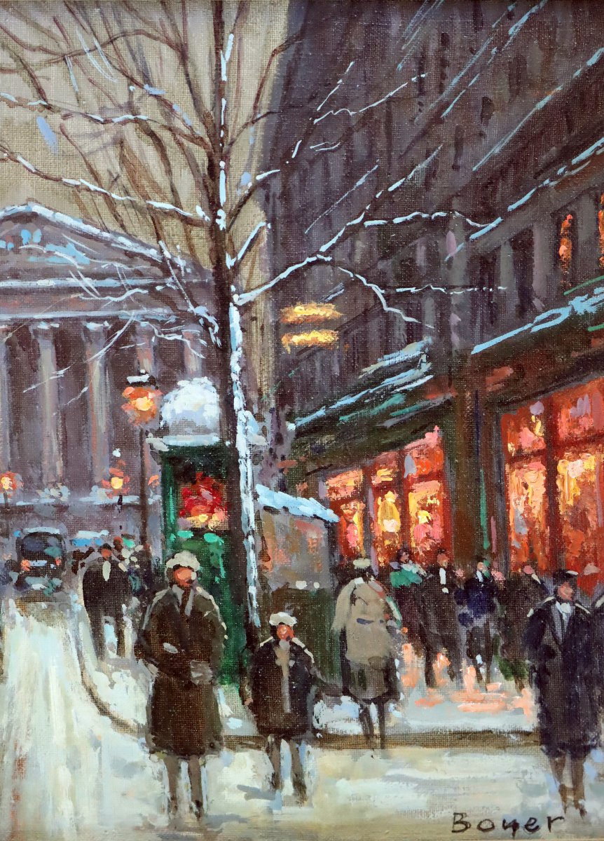Emile Boyer (1877–1948) Pair Of Impressionist Paintings: Views Of Paris-photo-1