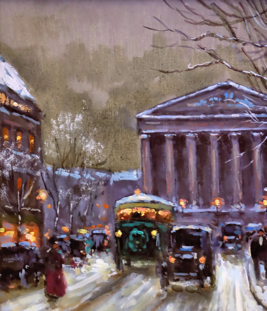 Emile Boyer (1877–1948) Pair Of Impressionist Paintings: Views Of Paris-photo-3