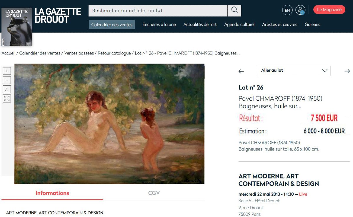 Paul Chmaroff (1874–1950) *the Naiads*, Oil On Canvas, Dated 48-photo-7