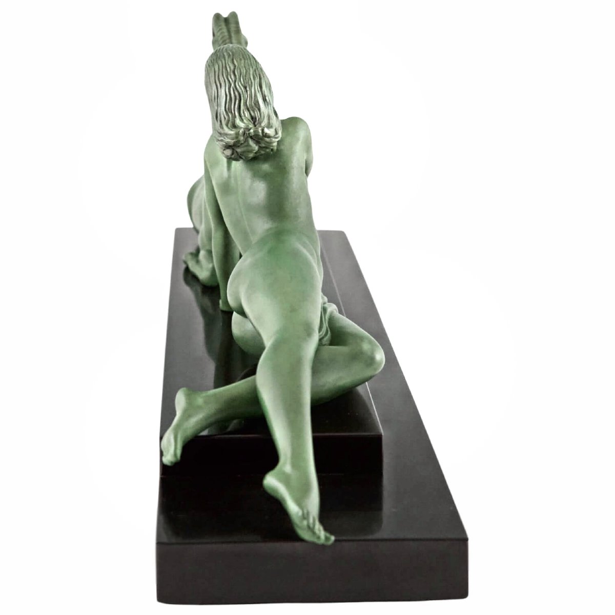 Fayral / Max Le Verrier, 1930, Art Deco, Major Sculpture, "seduction"-photo-1