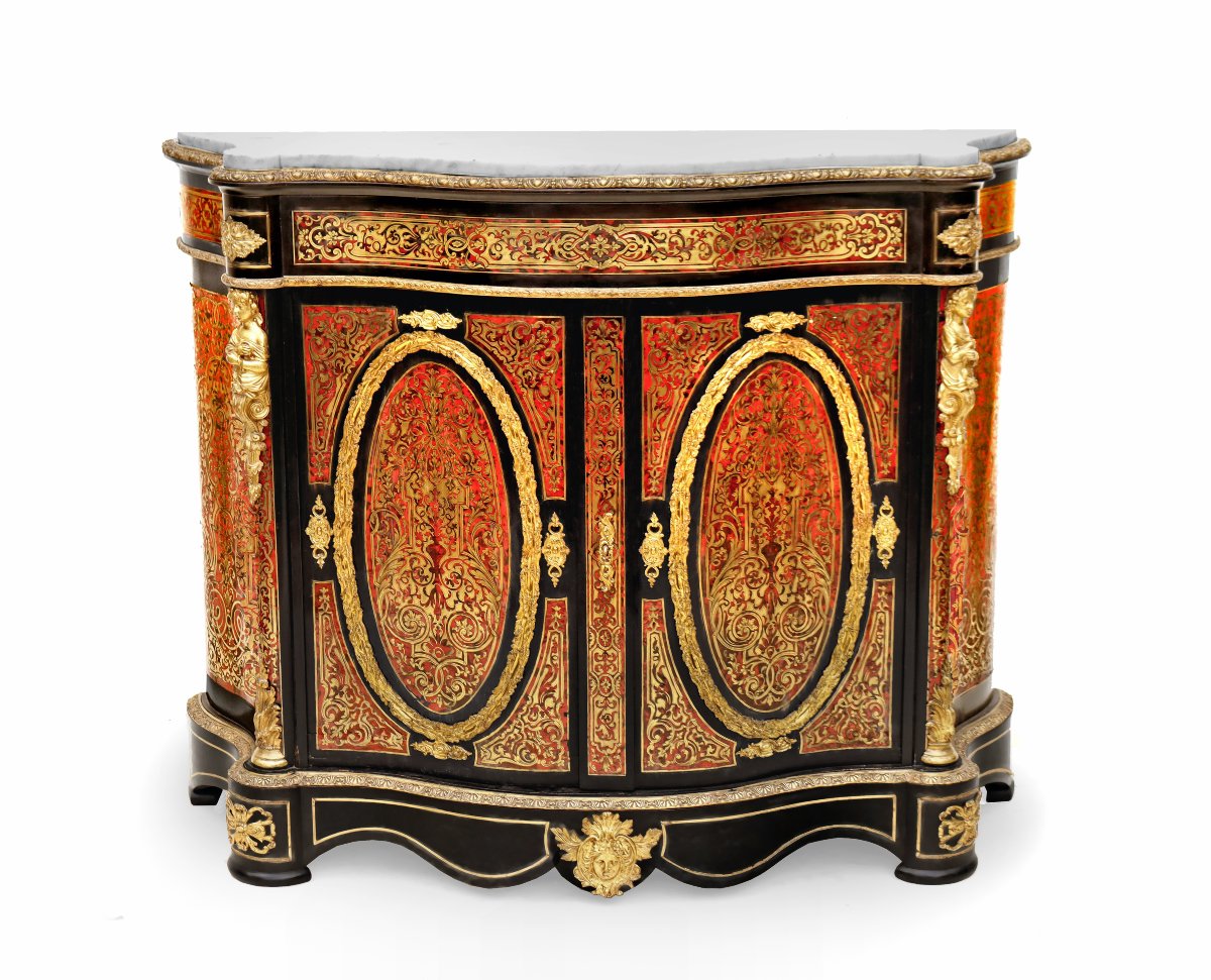 Napoleon III-era Boulle Marquetry Sideboard-photo-2