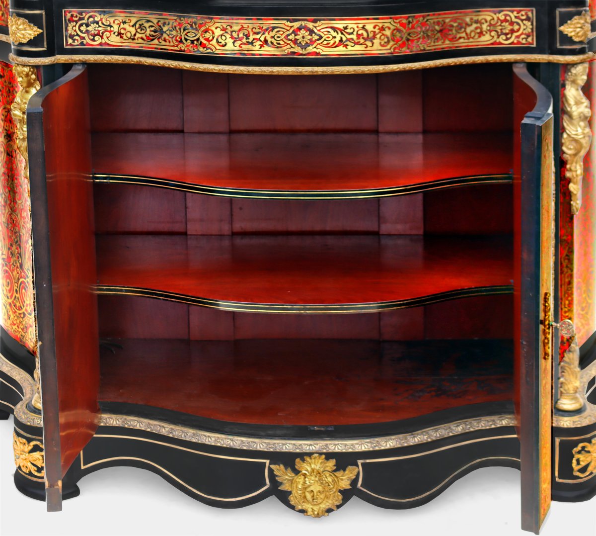 Napoleon III-era Boulle Marquetry Sideboard-photo-1