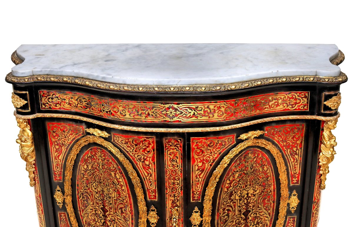 Napoleon III-era Boulle Marquetry Sideboard-photo-2