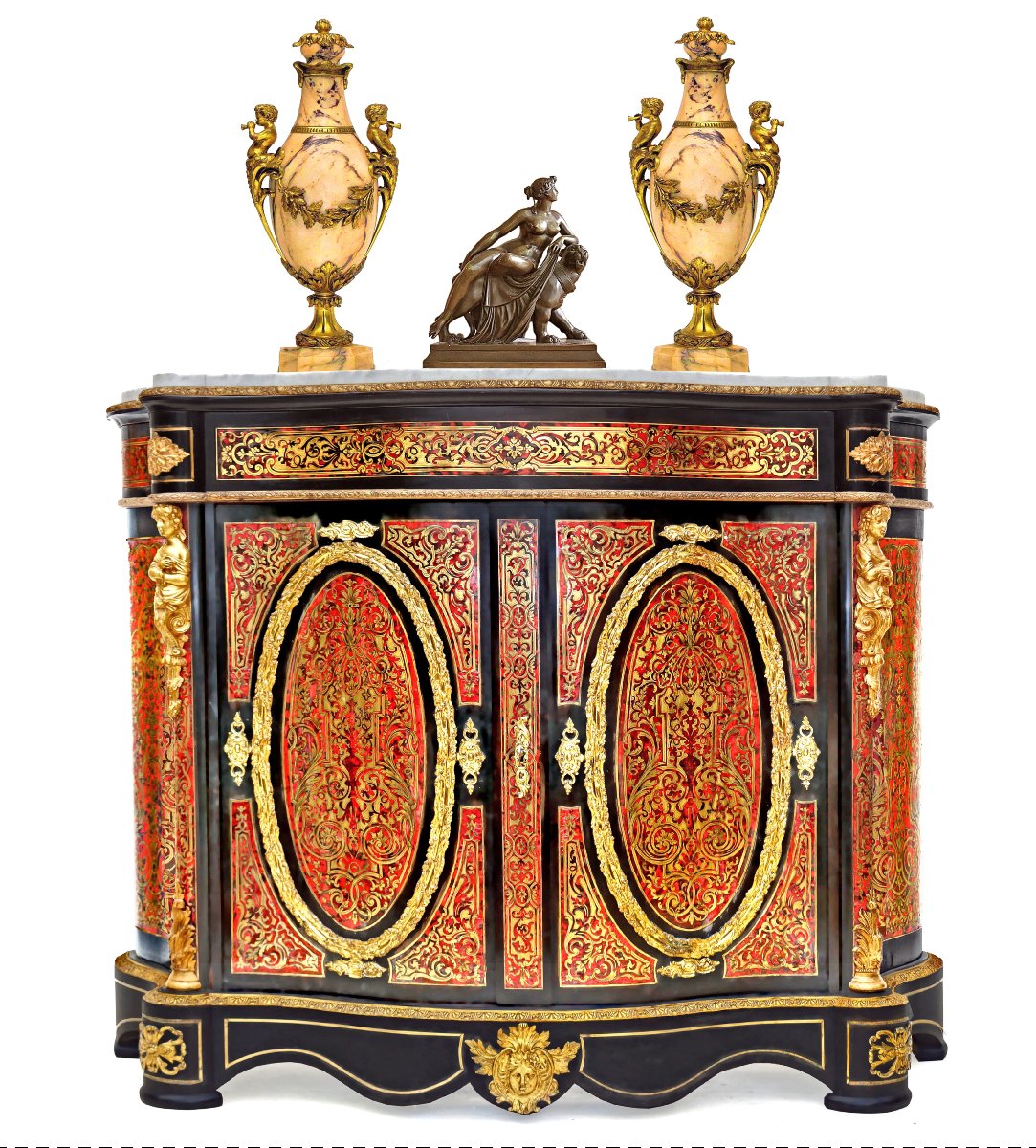 Napoleon III-era Boulle Marquetry Sideboard