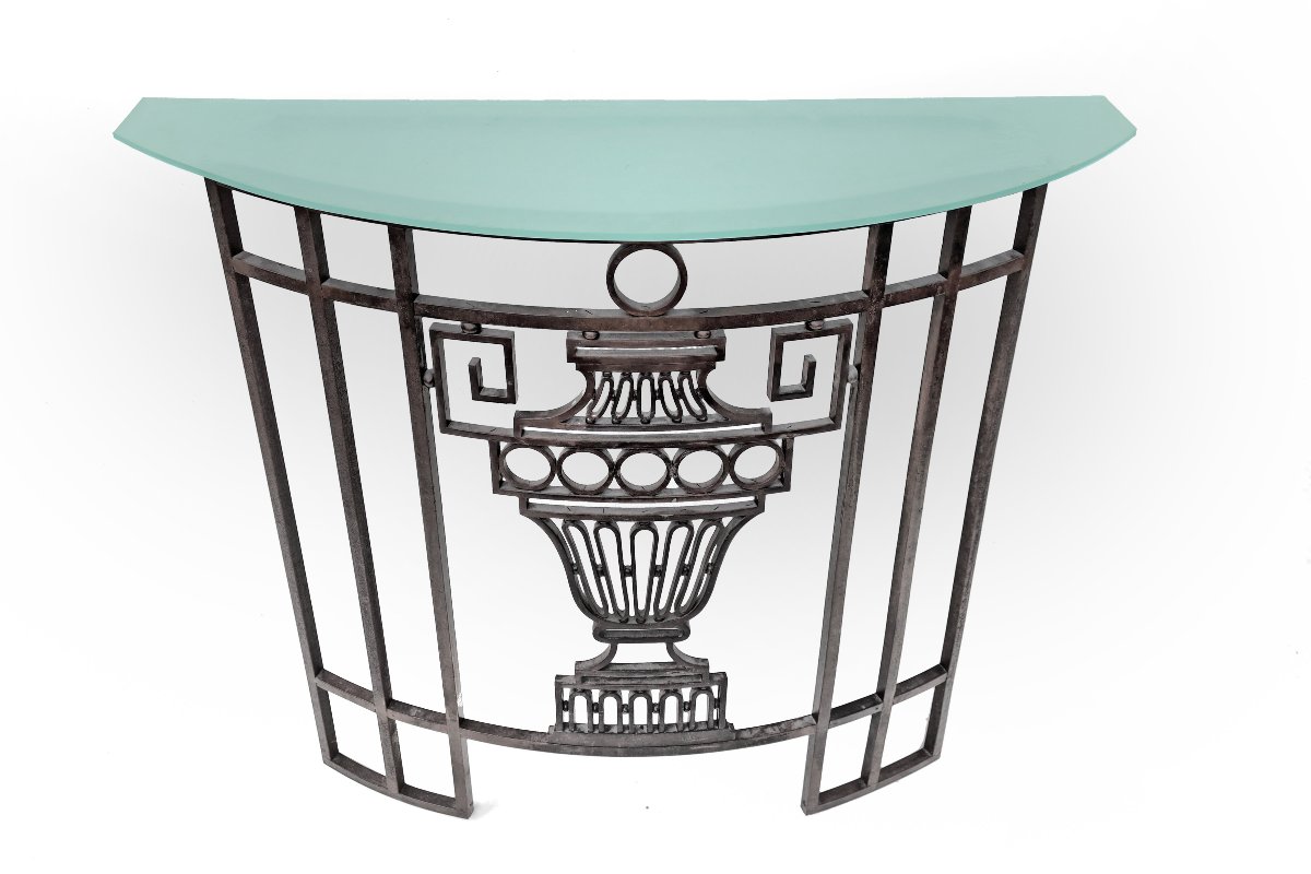  Console Art Déco en Fer Forgé-photo-3