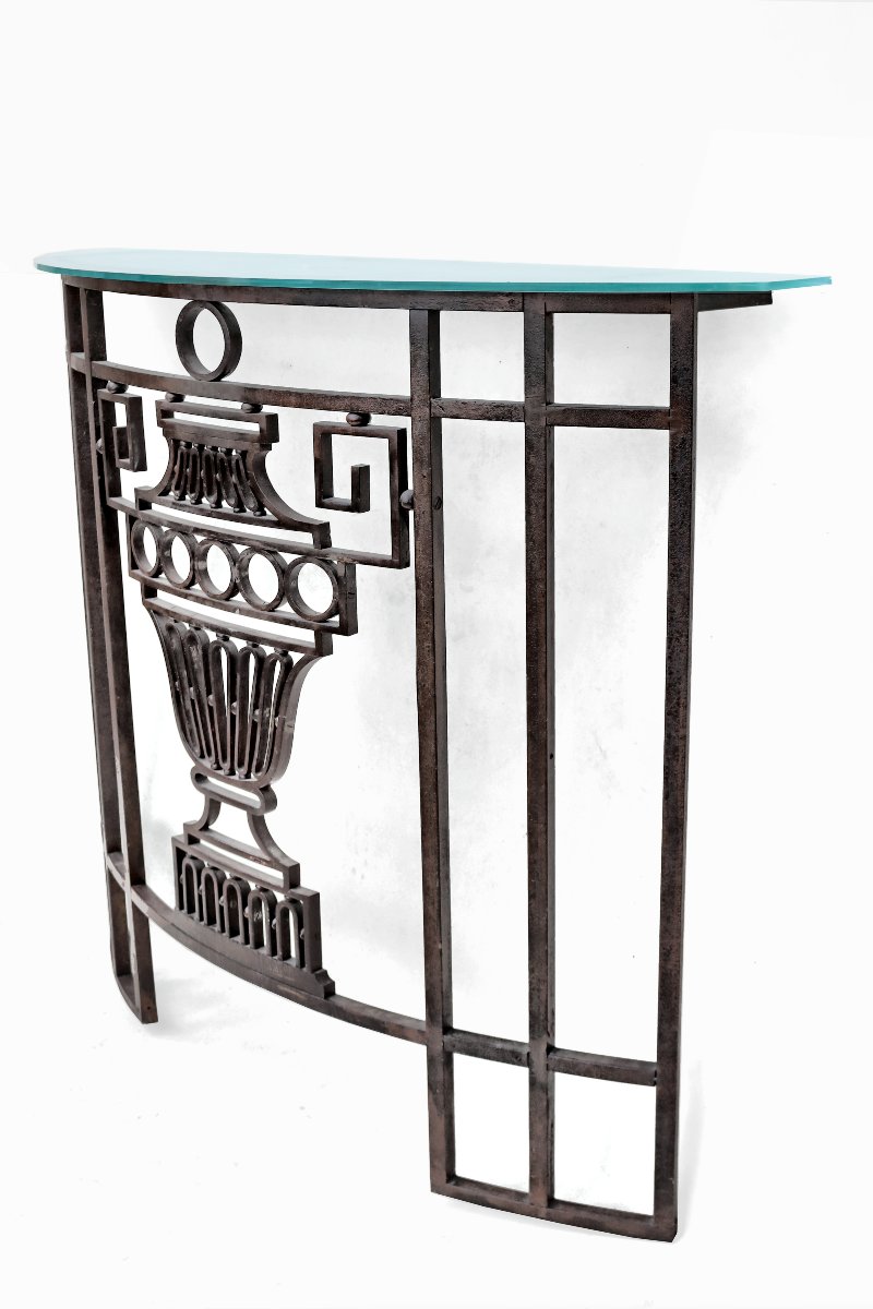  Console Art Déco en Fer Forgé-photo-2