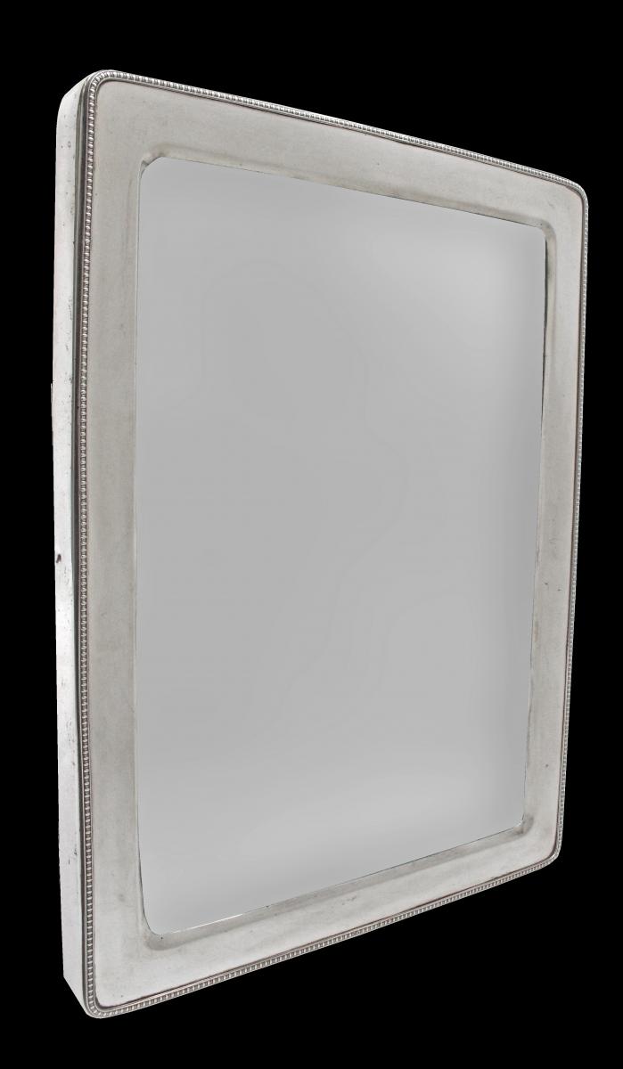 Sterling Silver Mirror XIXe-photo-2