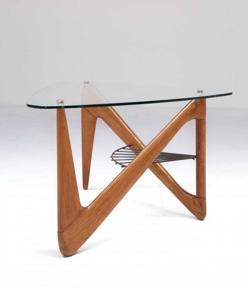 Louis Sognot: Table Forme Libre Circa 1955-photo-4