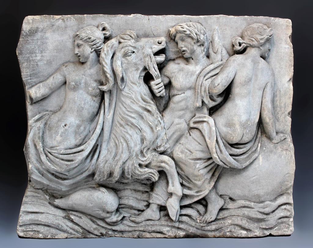 Sculpture XVIIIe Bas-relief En Pierre-photo-2