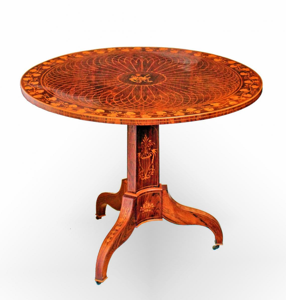 Charles X Period Table In Marquetry