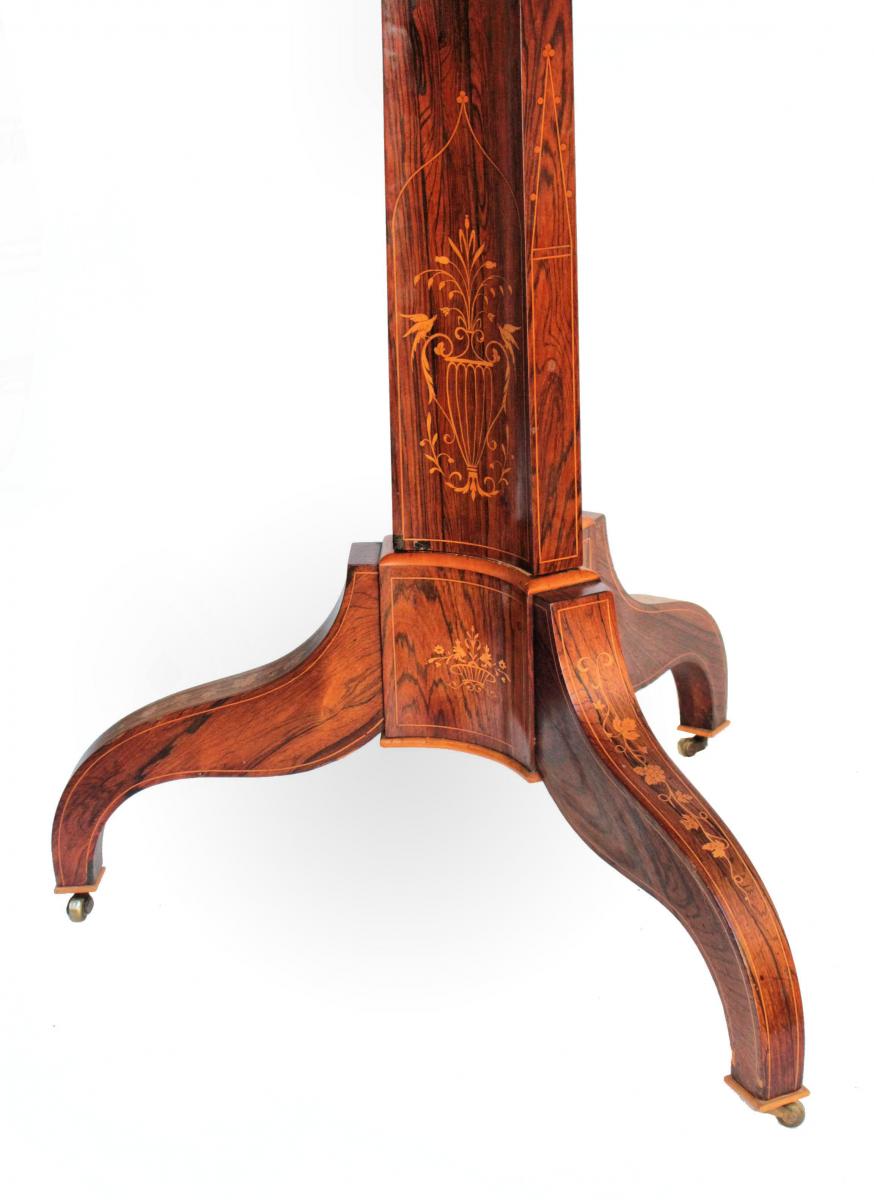 Charles X Period Table In Marquetry-photo-2