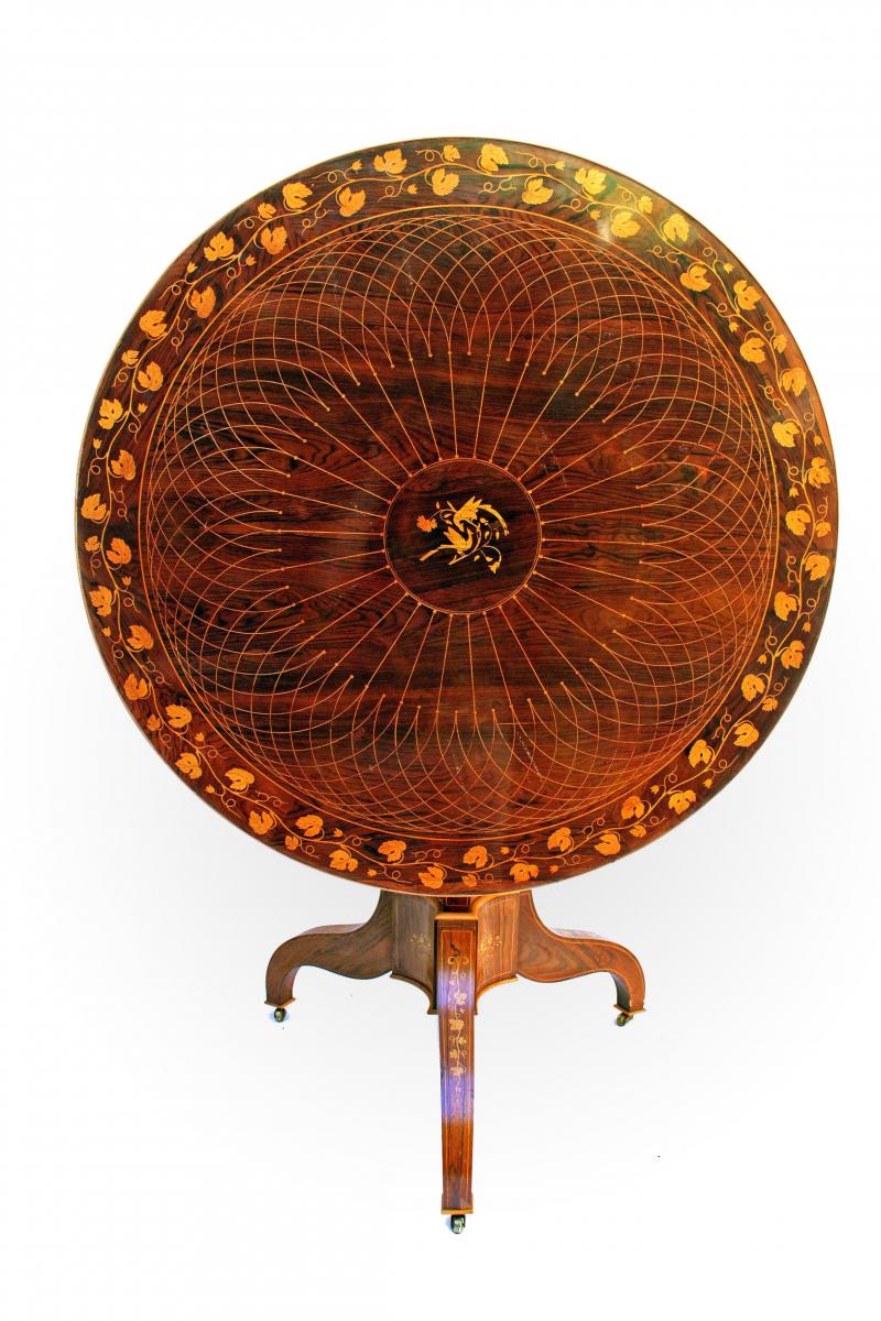 Charles X Period Table In Marquetry-photo-3