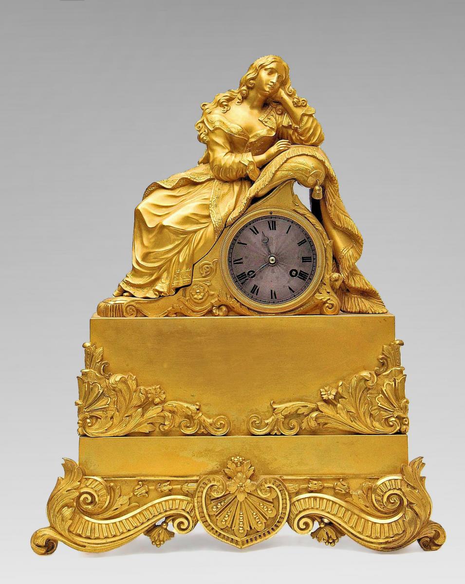 Charles X Pendulum Gilt Bronze