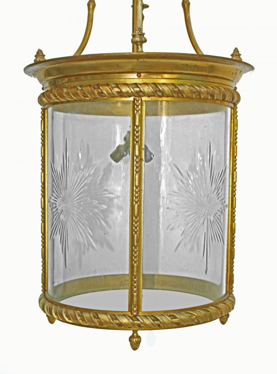 Very Large Lantern Napoleon III Gilt Bronze-photo-4