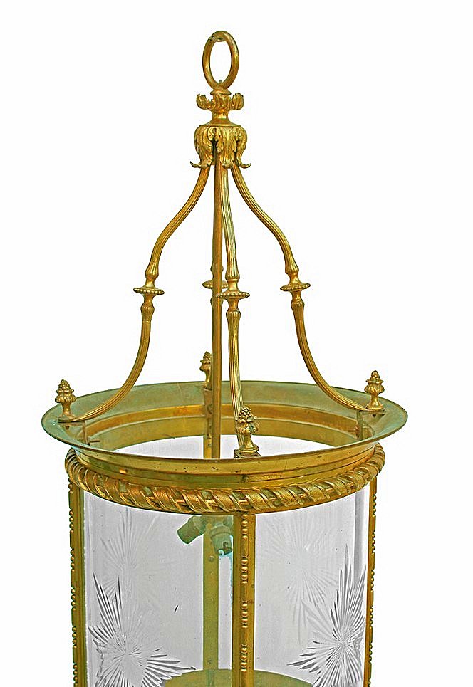 Very Large Lantern Napoleon III Gilt Bronze-photo-1