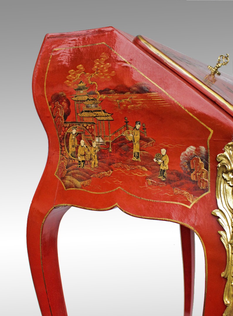 Chinese Lacquer Slope Desk-photo-4