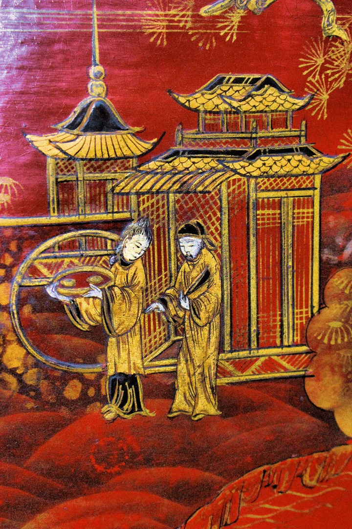 Chinese Lacquer Slope Desk-photo-6