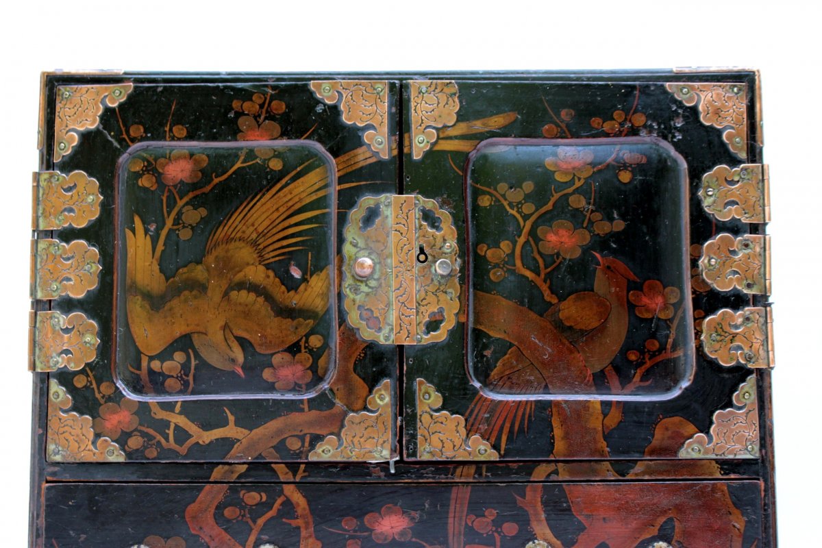 Lacquered Cabinet From Japan Meiji Period (1868-1912)-photo-1