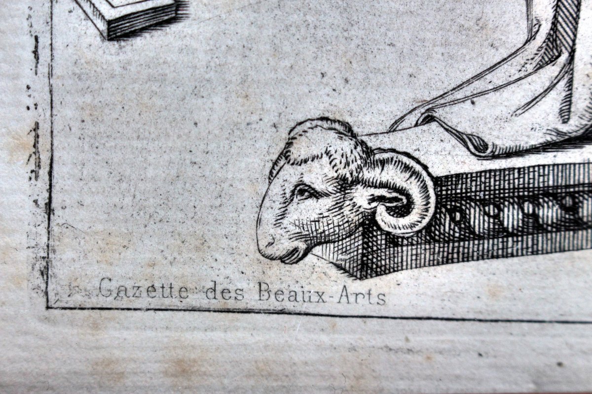 Gravure XIXe d'Après Marcantonio Raimondi-photo-2