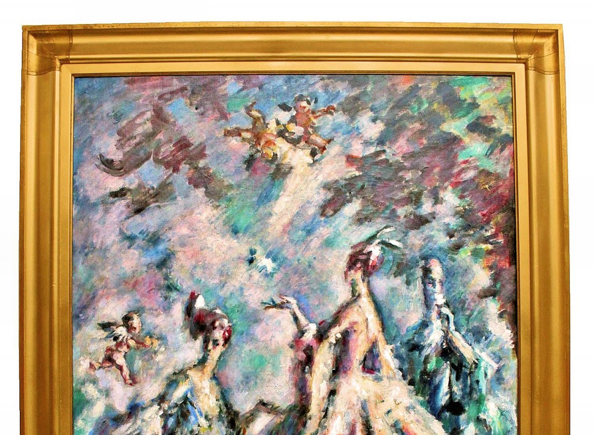 Charles Guerin (1875-1939) Large Impressionist Painting-photo-3