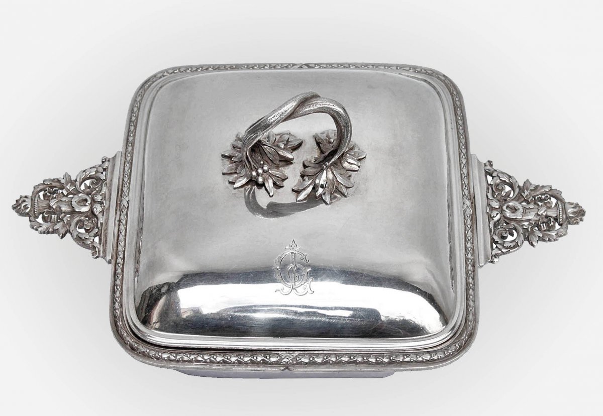 Vegetable In Sterling Silver Goldsmith Fray Harleux Paris-photo-3