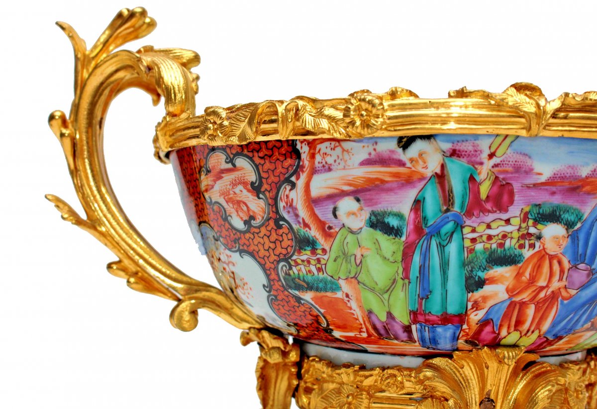 Grande Coupe Porcelaine De Chine XVIIIe -photo-1