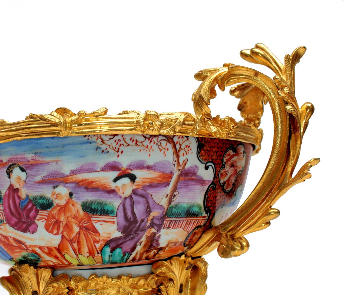 Grande Coupe Porcelaine De Chine XVIIIe -photo-3