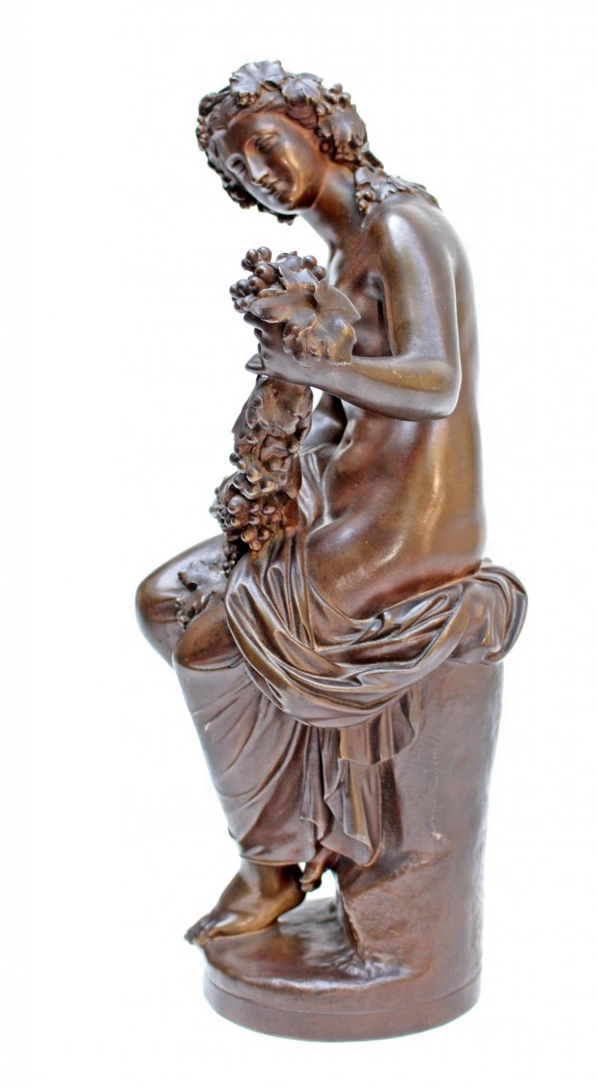 Jb Clésinger (1814-1883) & Barbedienne Pair Of Bronze Statues Nineteenth-photo-4