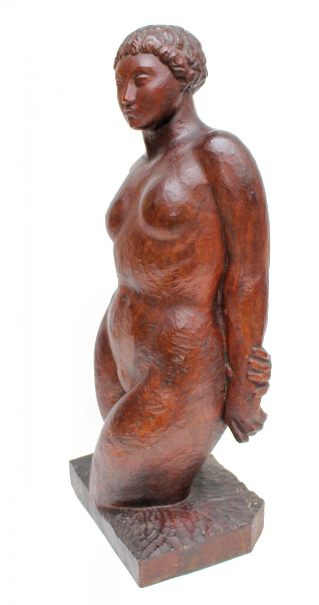 RaphaËl (1877-1962) Large Africanist Art Deco Sculpture Circa 1930-photo-2