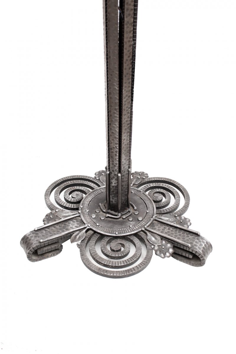 Edgar Brandt & Louis Katoma Art Deco Floor Lamp 1925-photo-3
