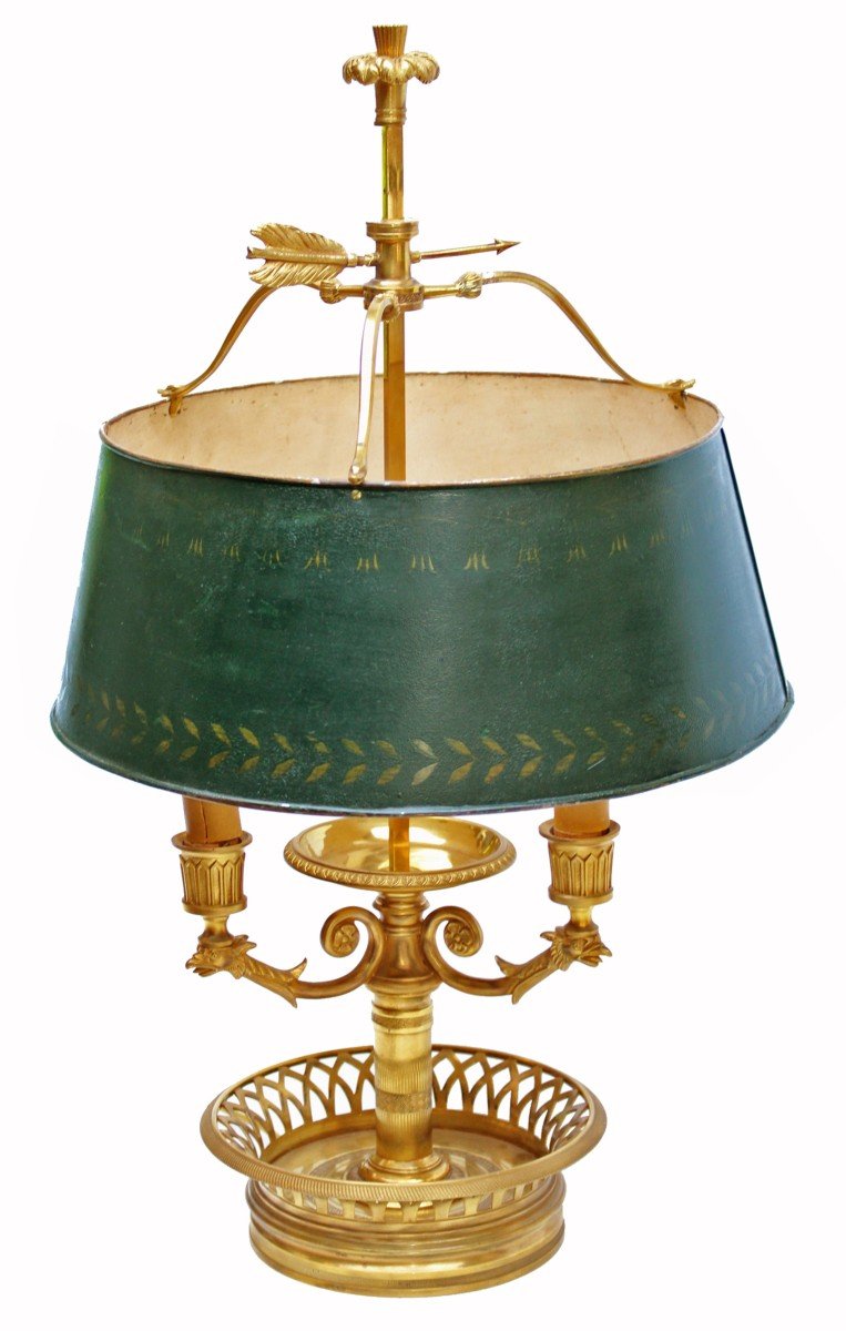 Lampe Bouillotte Directoire XIXe-photo-3