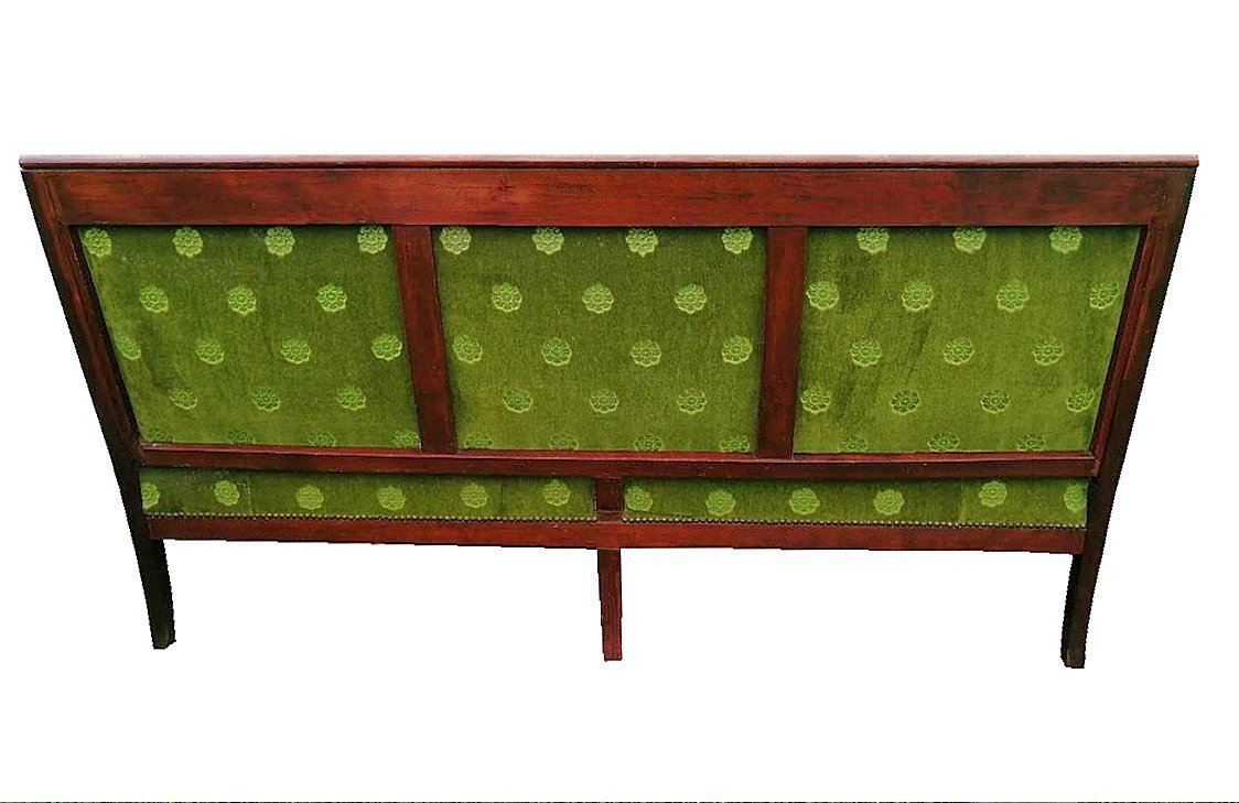 Banquette Second-Empire en Acajou et Bronze Doré-photo-2